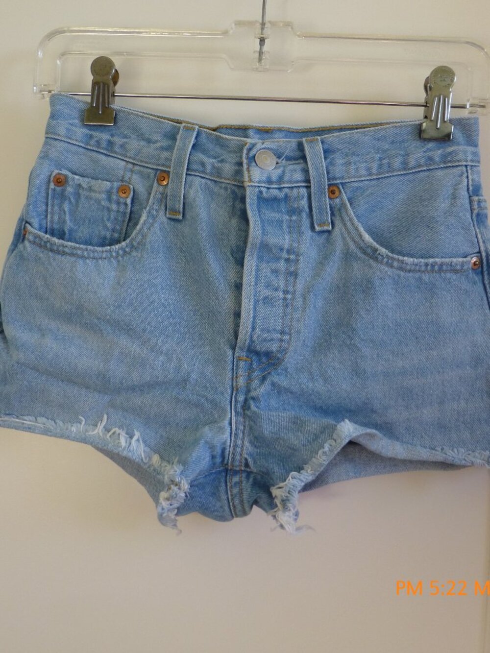 Levi’s 501 Cut Off Denim Shorts Women’s W24 High Rise